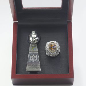 2022 Los Angles Rams Premium Replica Championship Trophy & Ring Set
